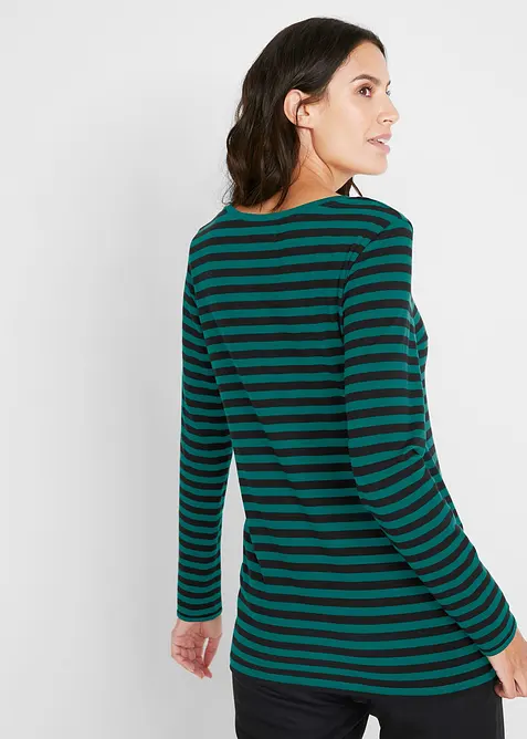 Maglia a maniche lunghe con puro cotone biologico, bonprix