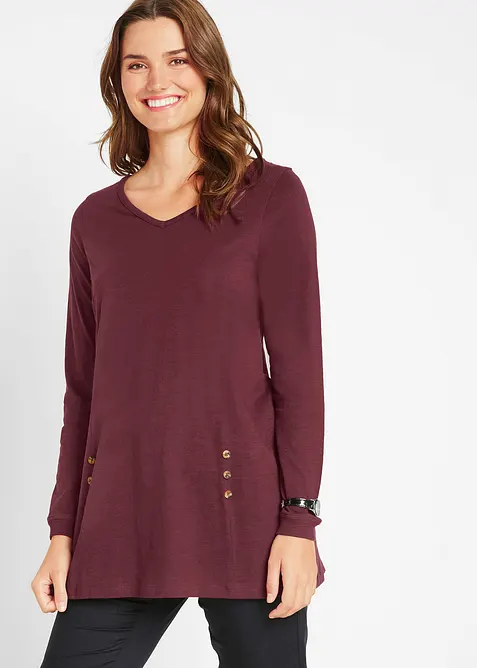 Maglia lunga in puro cotone biologico, bonprix