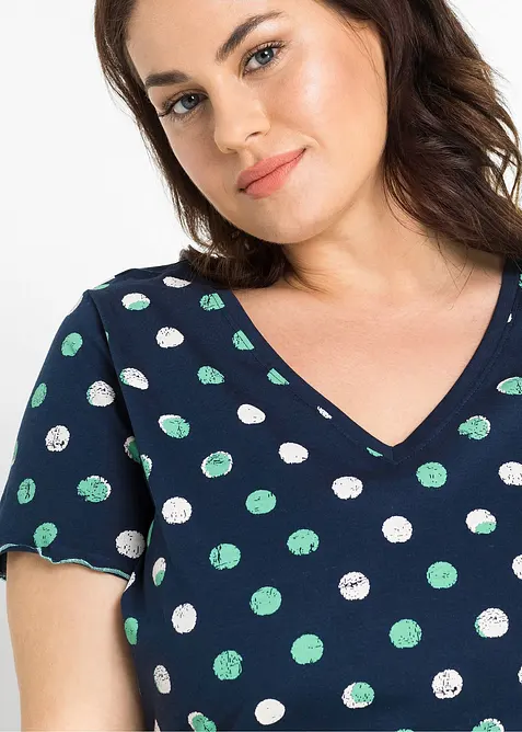 Camicia da notte corta in cotone biologico, bonprix