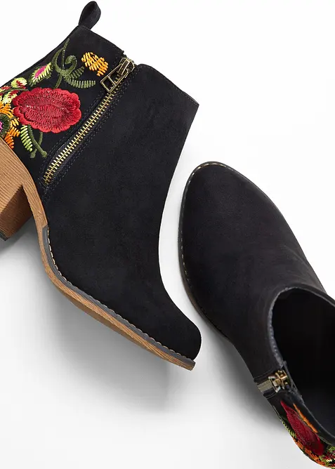 Stivaletti texani con ricamo, bonprix