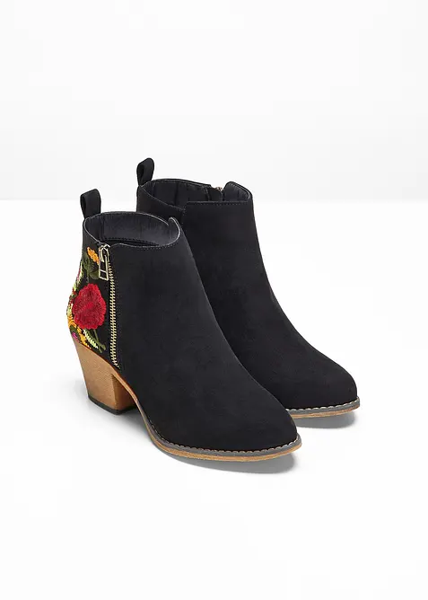 Stivaletti texani con ricamo, bonprix