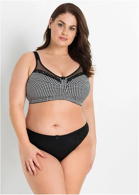 Reggiseno contenitivo senza ferretto con spalline imbottite, bonprix