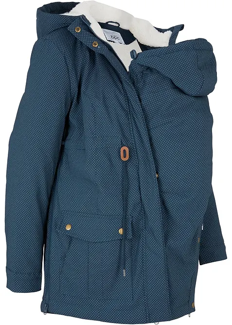 Cappotto prémaman imbottito 3 in 1 di media pesantezza con inserto babywearing, bonprix