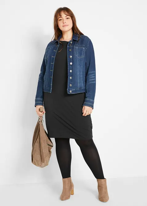 Abito in jersey aderente (pacco da 2), bonprix