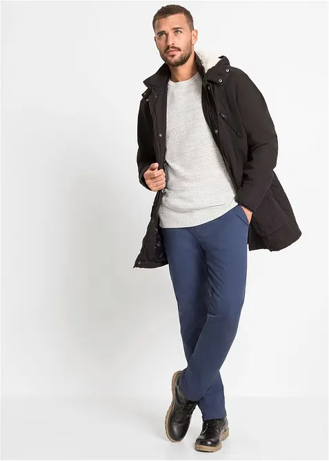 Parka invernale con cappuccio in teddy, bonprix