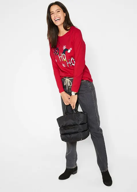 Maglia natalizia a maniche lunghe, bonprix