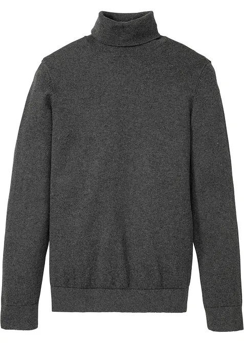 Maglione a collo alto con cachemire, bonprix