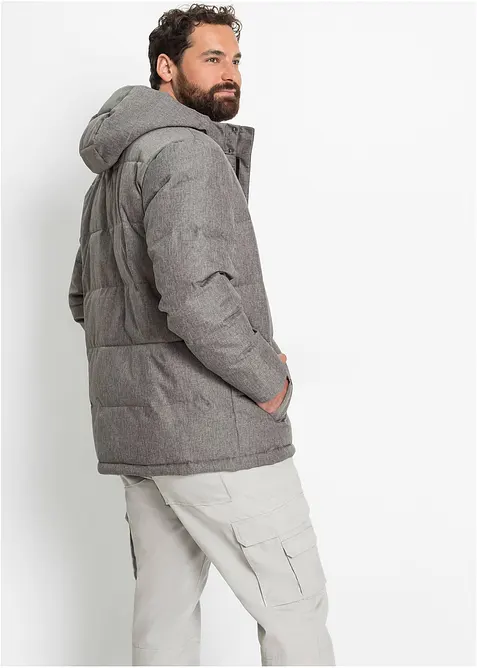 Giacca trapuntata invernale con cappuccio, bonprix