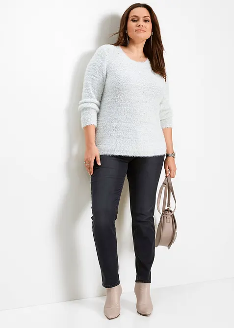 Jeans skinny elasticizzati, vita media, bonprix