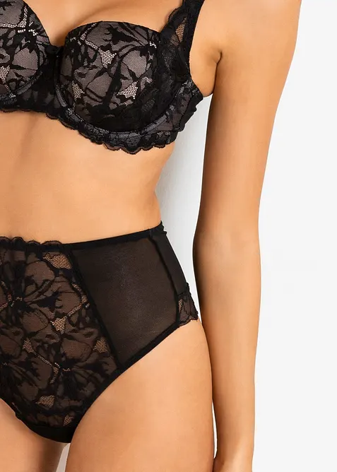 Perizoma a vita alta in pizzo, bonprix