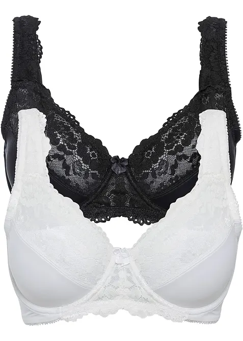 Reggiseno minimizer con spalline imbottite (pacco da 2), bonprix