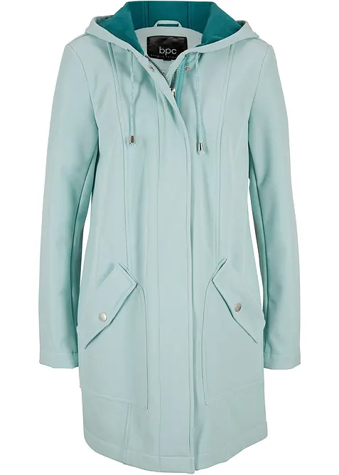 Parka in softshell con cappuccio, bonprix