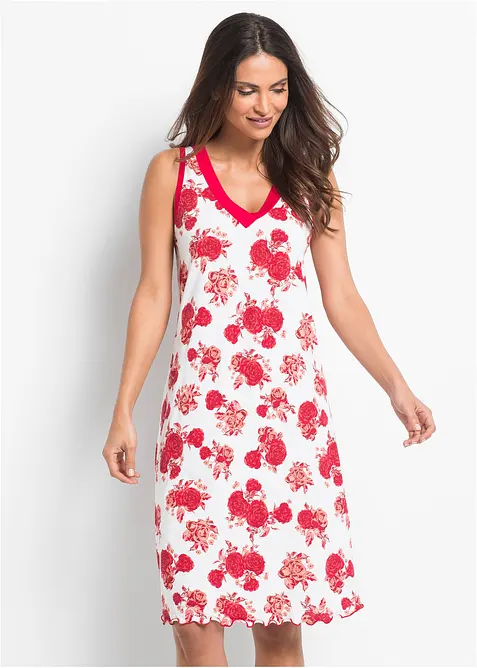 Camicia da notte corta in misto viscosa morbido, bonprix