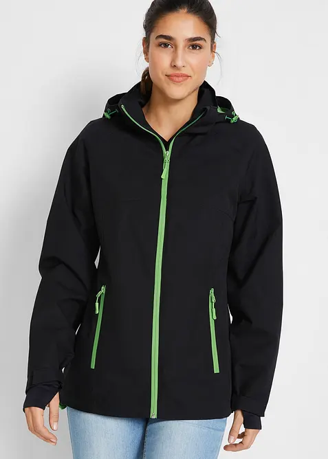 Giacca tecnica impermeabile con dettagli riflettenti, bonprix