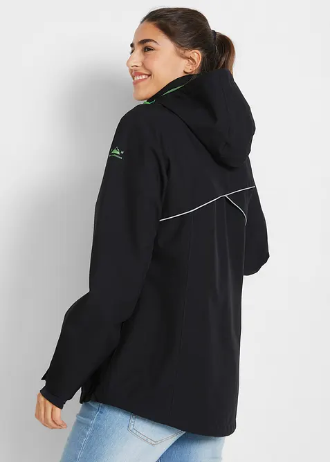 Giacca tecnica impermeabile con dettagli riflettenti, bonprix