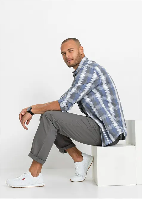 Pantaloni con elastico in vita  regular fit, straight (pacco da 2), bonprix