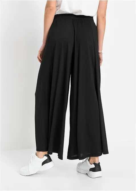 Pantaloni culotte in jersey con gambe larghe, bonprix