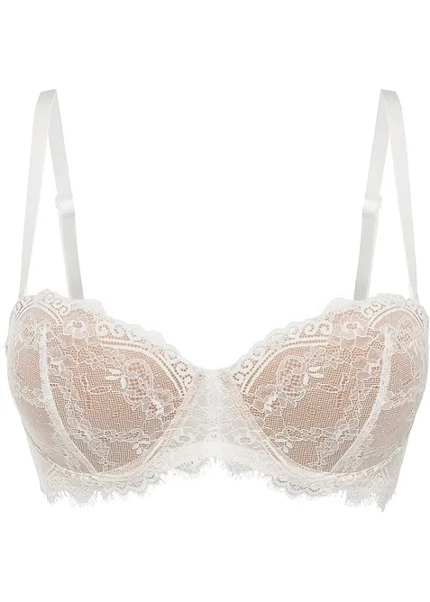 Reggiseno a balconcino in pizzo delicato, bonprix