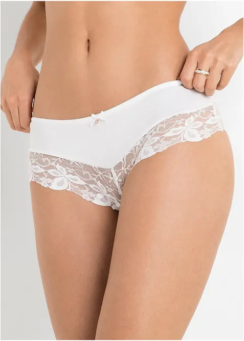 Panty con pizzo raffinato (pacco da 2), bonprix