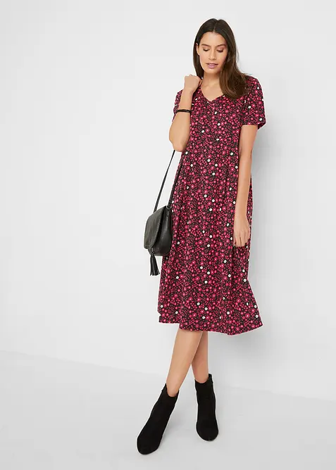 Abito midi in jersey di cotone, bonprix