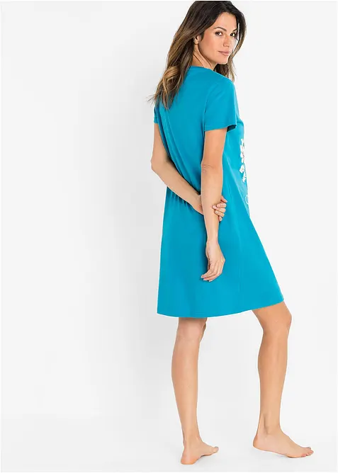 Camicia da notte corta in puro cotone (pacco da 2), bonprix