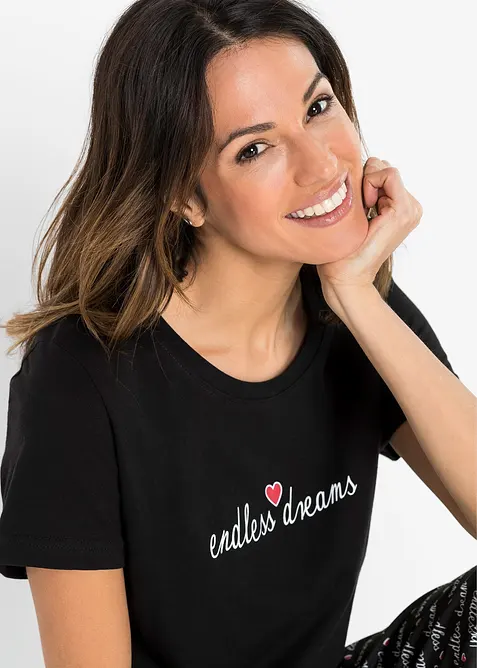 Pigiama pinocchietto in puro cotone, bonprix