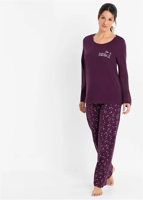 Pigiama in puro cotone, bonprix