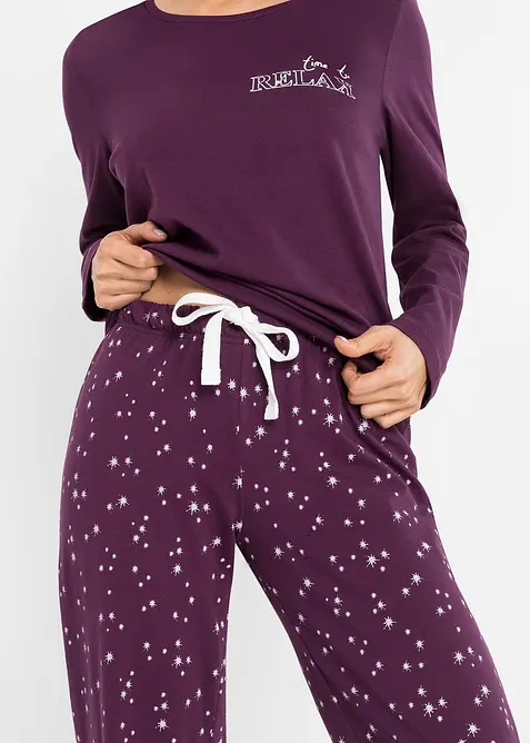Pigiama in puro cotone, bonprix