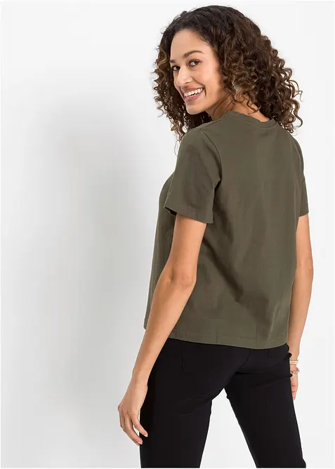 T-shirt in puro cotone, bonprix