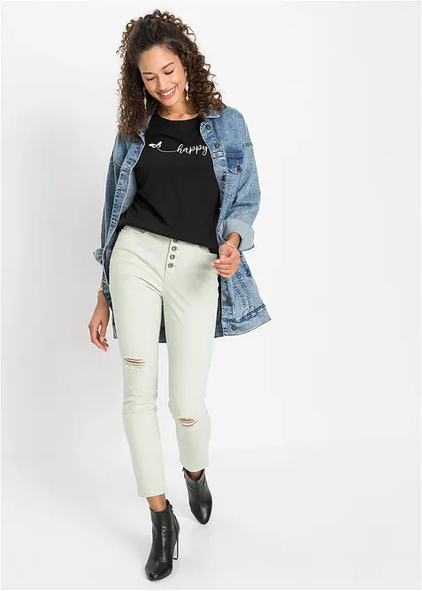 T-shirt in puro cotone, bonprix