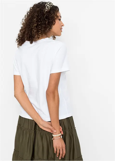 T-shirt in puro cotone, bonprix