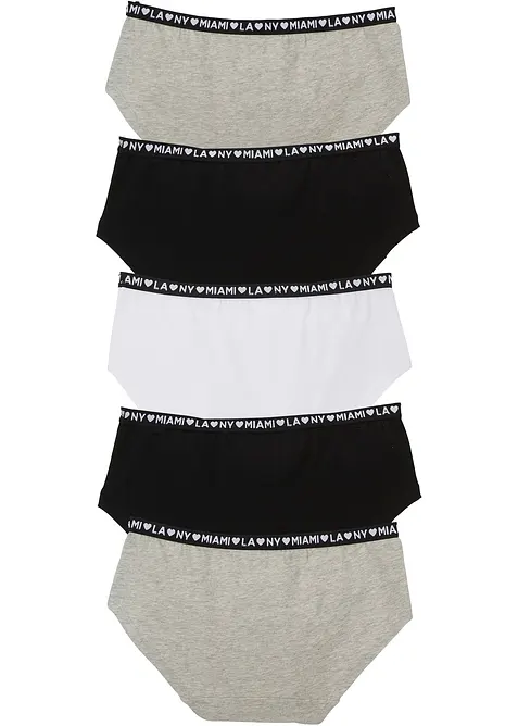 Panty con morbido cotone (pacco da 5), bonprix