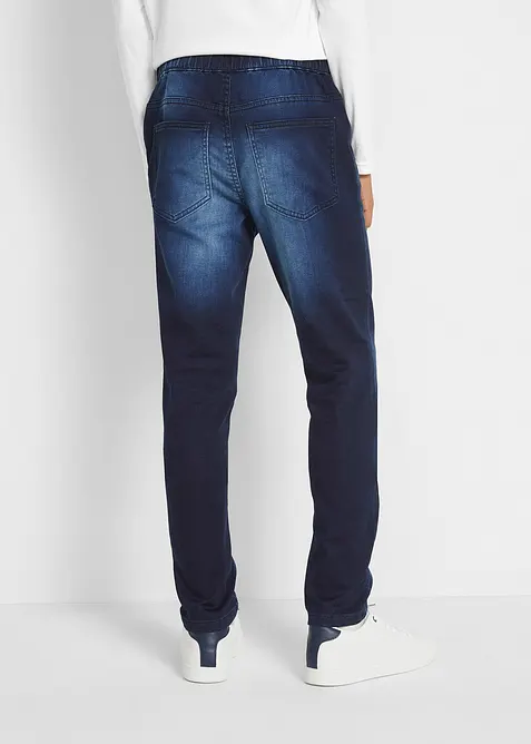 Jeans in felpa con elastico in vita regular fit, straight, bonprix