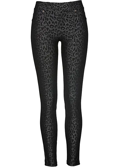 Jeggings leopardati, bonprix