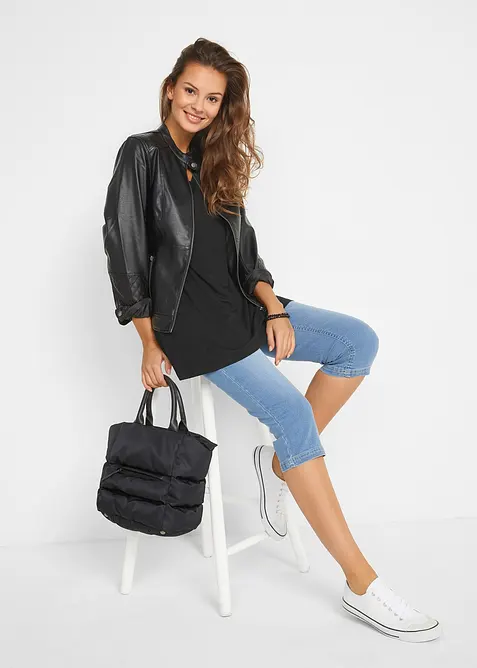 Top lungo in misto viscosa, bonprix