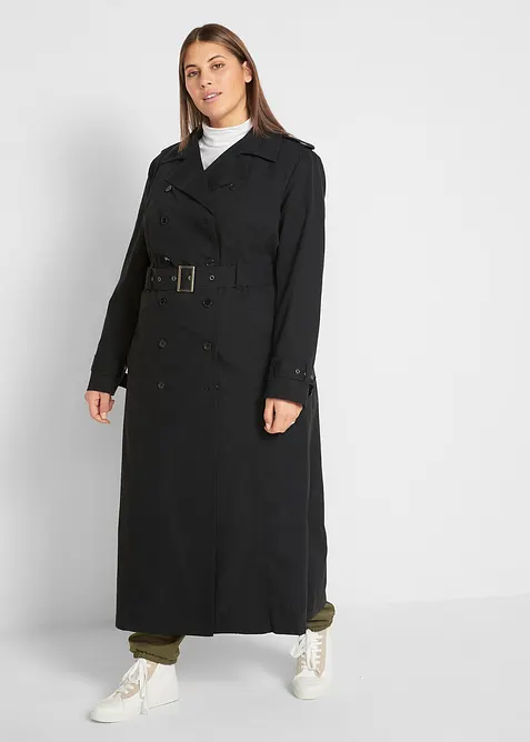 Trench lungo con cintura, bonprix