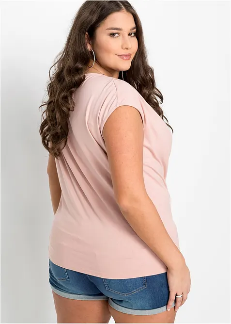 Maglia con scollo a cascata in misto viscosa, bonprix