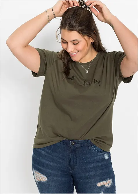 T-shirt in puro cotone, bonprix