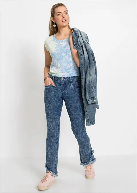 Giacca di jeans con cappuccio, bonprix