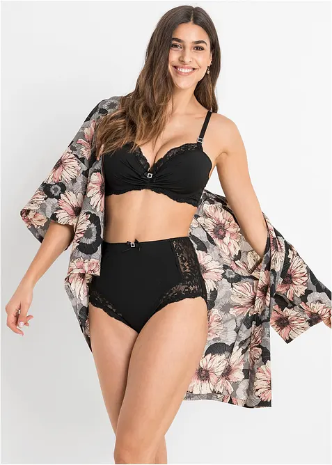 Slip a vita alta con pizzo, bonprix