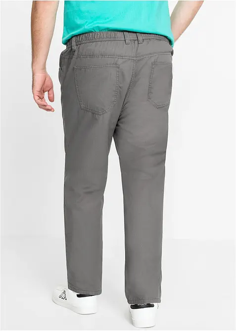 Pantaloni con elastico in vita  regular fit, straight (pacco da 2), bonprix
