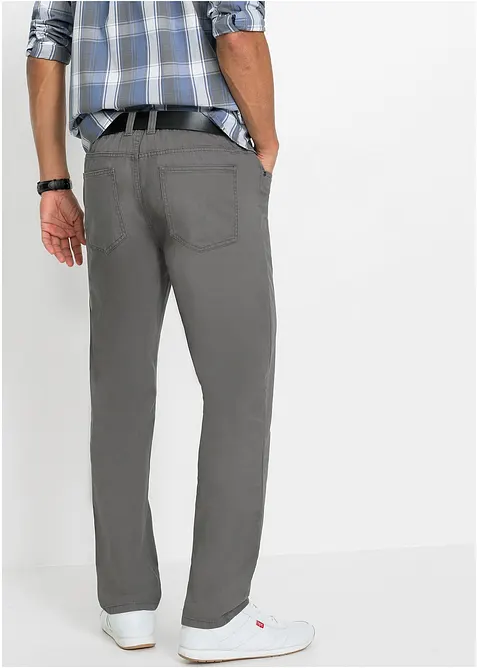 Pantaloni con elastico in vita  regular fit, straight (pacco da 2), bonprix