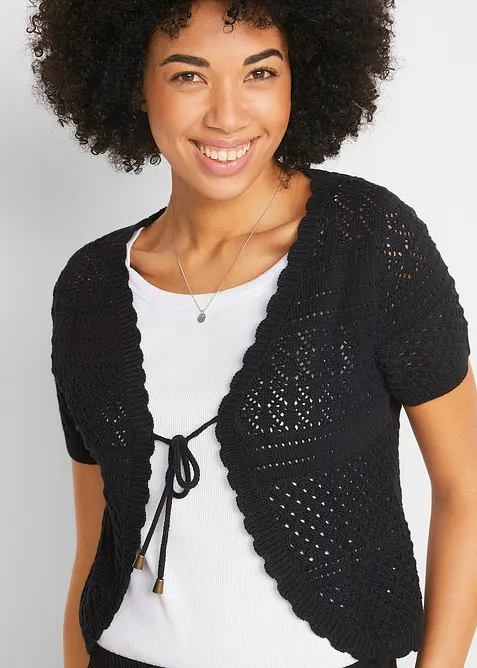 Bolero corto effetto uncinetto, bonprix