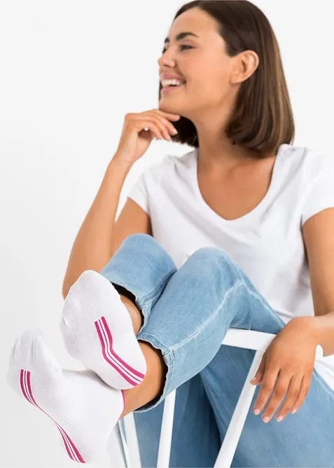 Calzini per sneakers con cotone biologico (pacco da 8 paia), bonprix