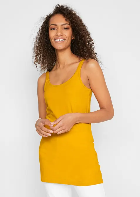 Top lungo con cotone biologico (pacco da 2), bonprix