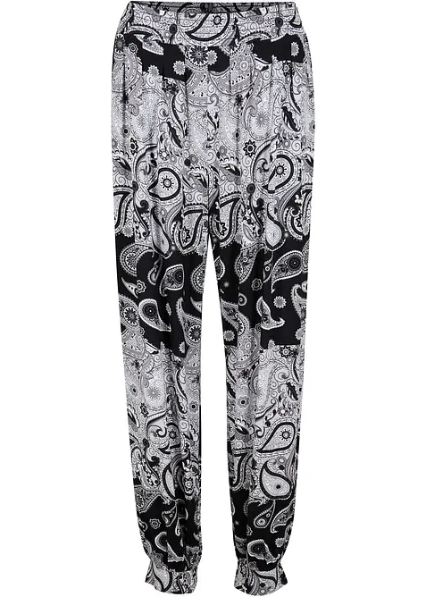 Pantaloni alla turca in jersey di misto viscosa fluente, bonprix