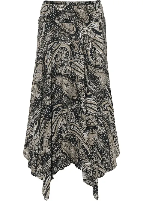 Gonna midi in pura viscosa, bonprix