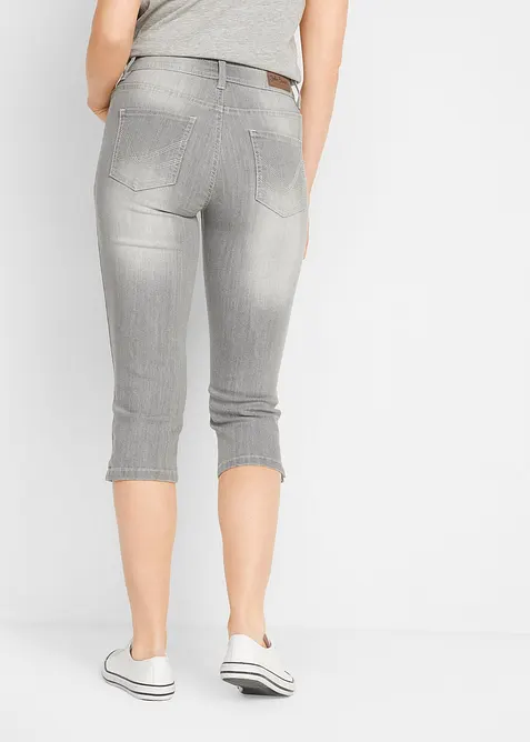 Jeans capri elasticizzati comfort (pacco da 2), bonprix