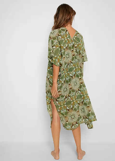 Abito da mare oversize in chiffon leggero, bonprix