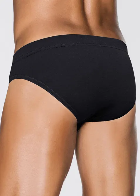 Slip alto con morbido cotone (pacco da 5), bonprix